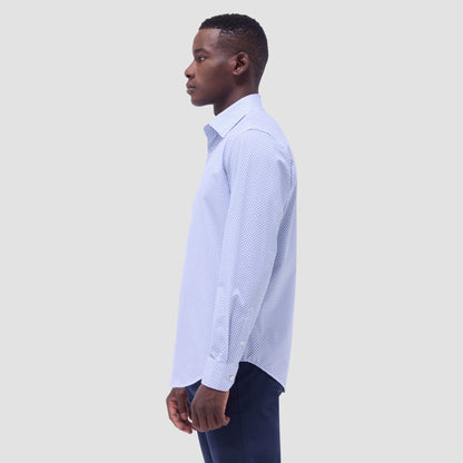 Bugatchi Jules Geometric OoohCotton® Shirt Shark