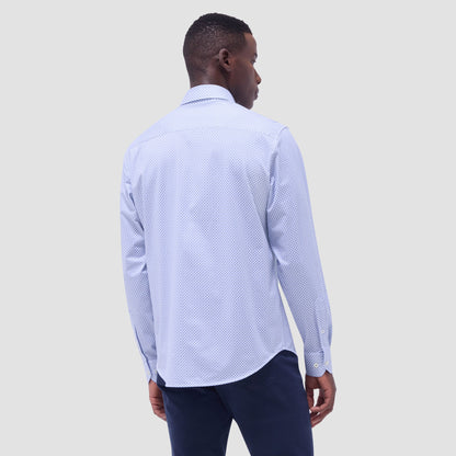Bugatchi Jules Geometric OoohCotton® Shirt Shark