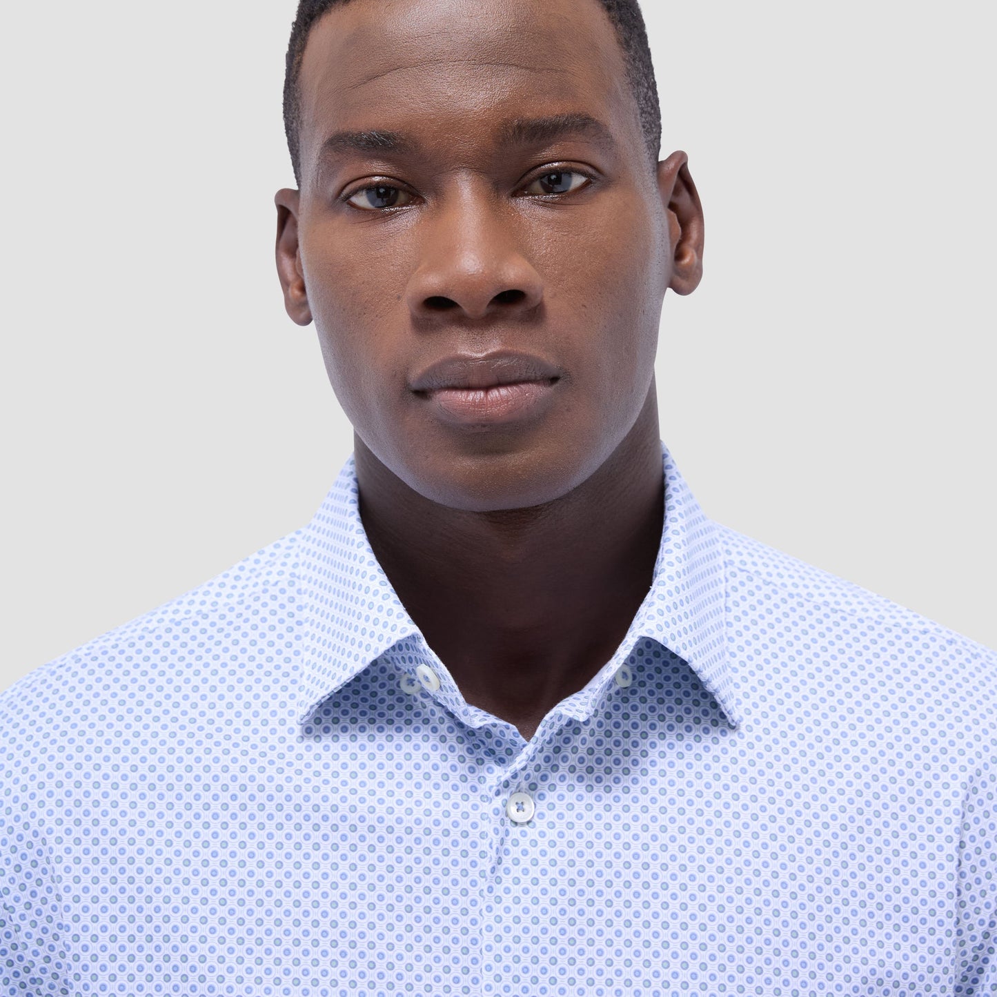 Bugatchi Jules Geometric OoohCotton® Shirt Shark