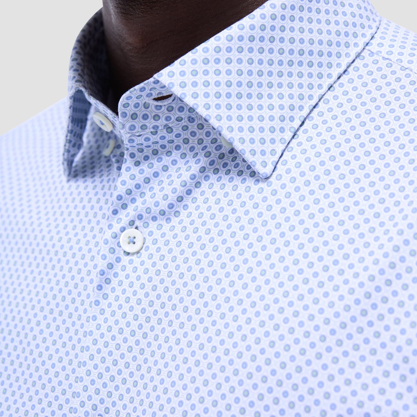 Bugatchi Jules Geometric OoohCotton® Shirt Shark