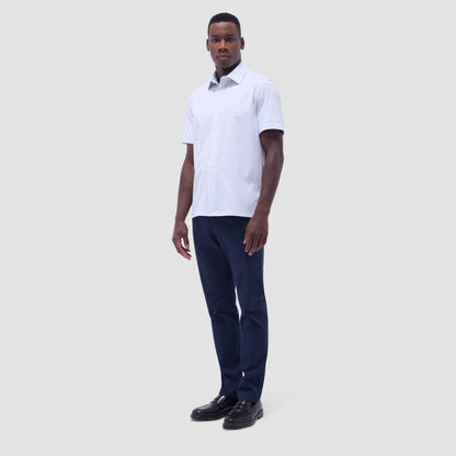 Bugatchi Milo Guitar OoohCotton® Short-Sleeve Shirt Menthol