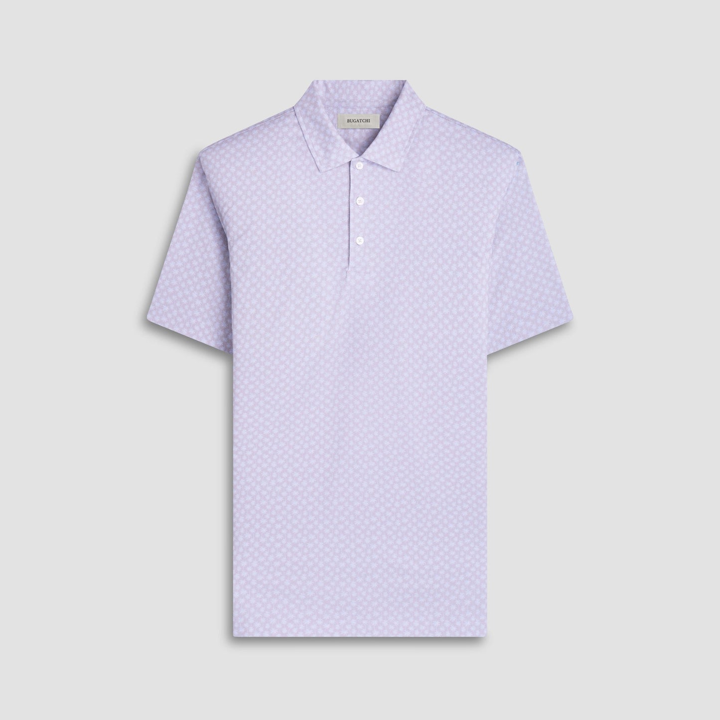 Bugatchi Victor Palm Tree OoohCotton® Polo Shirt Sand