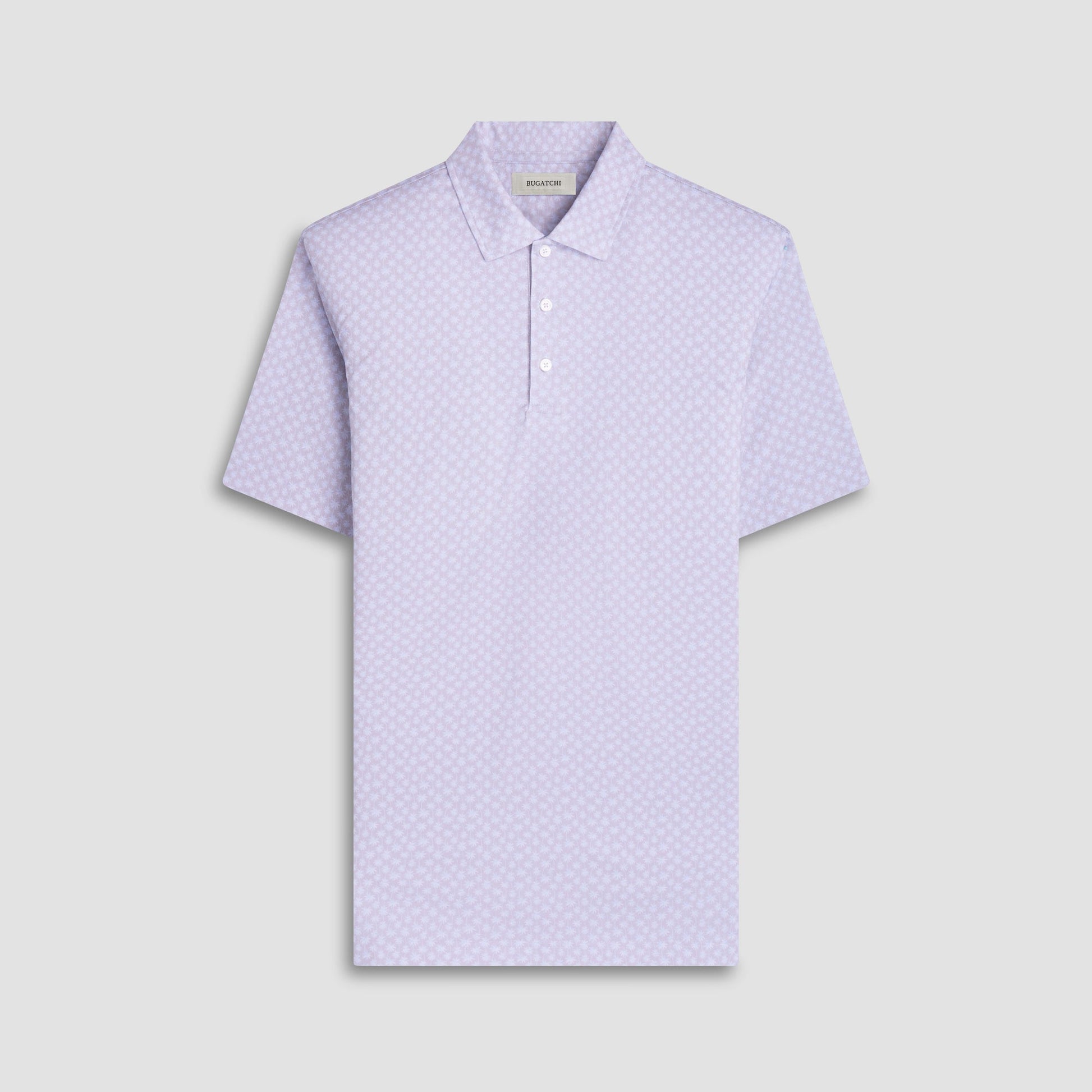 Bugatchi Victor Palm Tree OoohCotton® Polo Shirt Sand