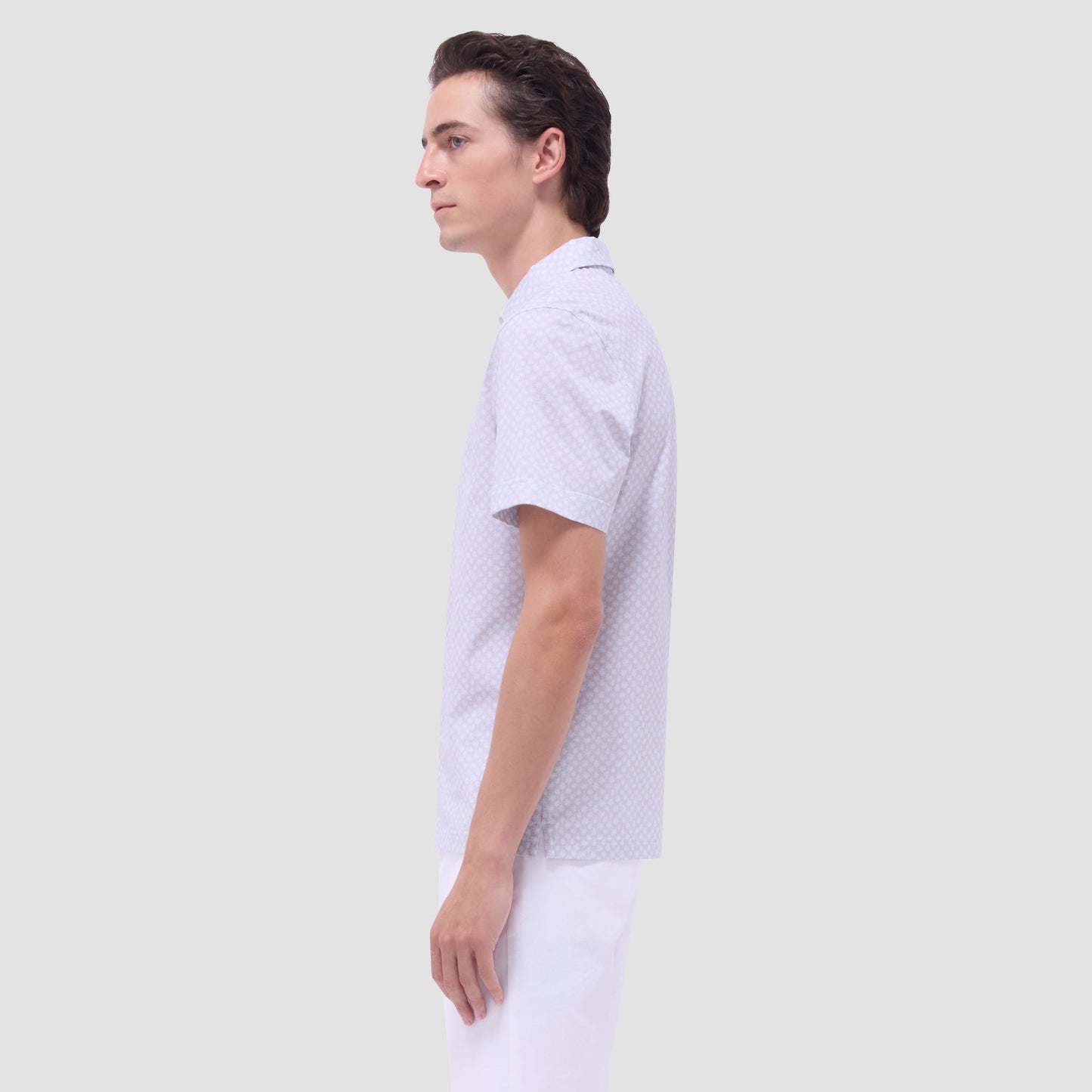 Bugatchi Victor Palm Tree OoohCotton® Polo Shirt Sand