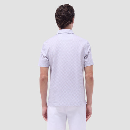 Bugatchi Victor Palm Tree OoohCotton® Polo Shirt Sand