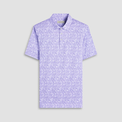 Bugatchi Victor Floral OoohCotton® Polo Shirt Lilac