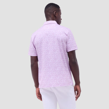 Bugatchi Victor Floral OoohCotton® Polo Shirt Pink