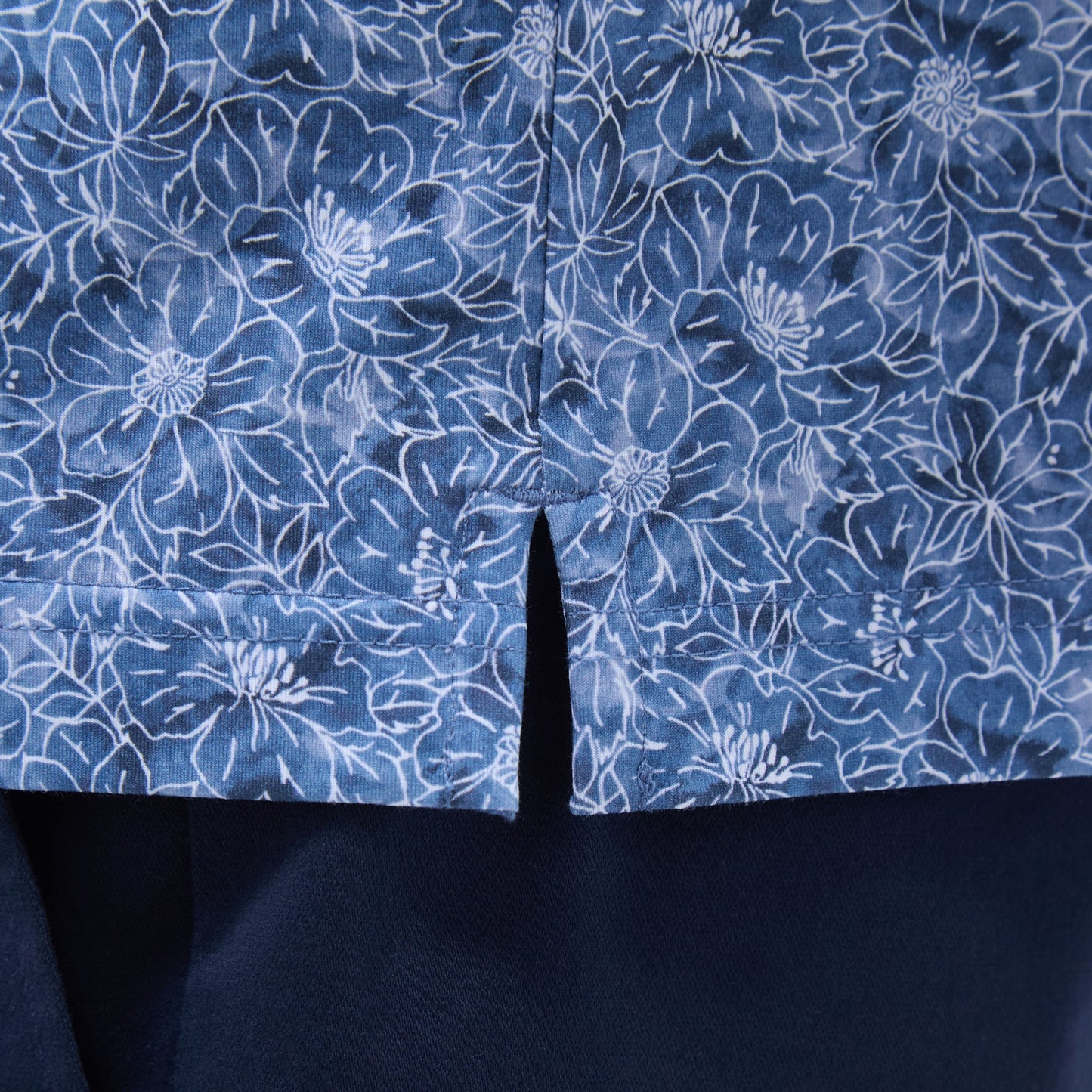 Bugatchi Victor Floral OoohCotton® Polo Shirt Steel