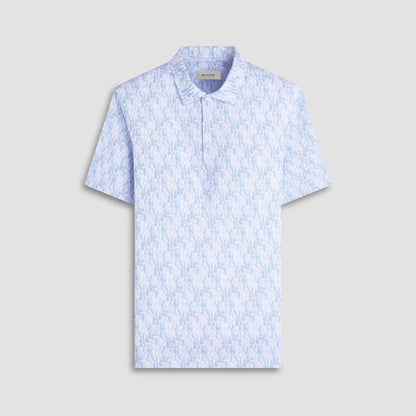 Bugatchi Victor Fruit Print OoohCotton® Polo Shirt Menthol