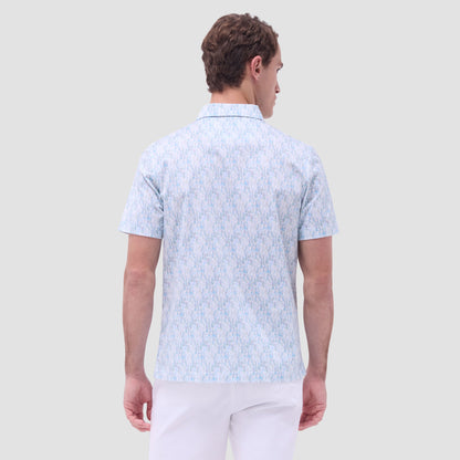Bugatchi Victor Fruit Print OoohCotton® Polo Shirt Menthol