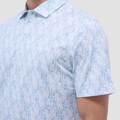 Bugatchi Victor Fruit Print OoohCotton® Polo Shirt Menthol