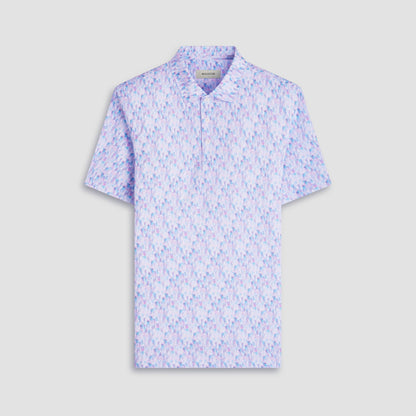 Bugatchi Victor Fruit Print OoohCotton® Polo Shirt Pink