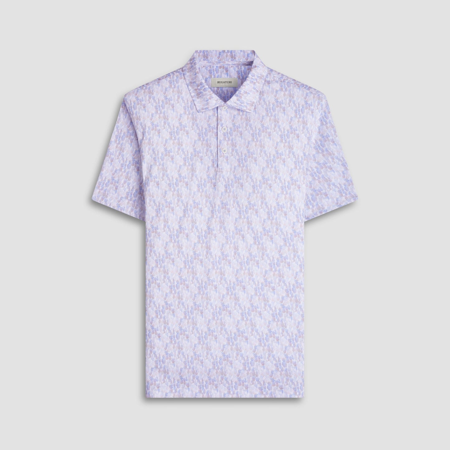 Bugatchi Victor Fruit Print OoohCotton® Polo Shirt Sky