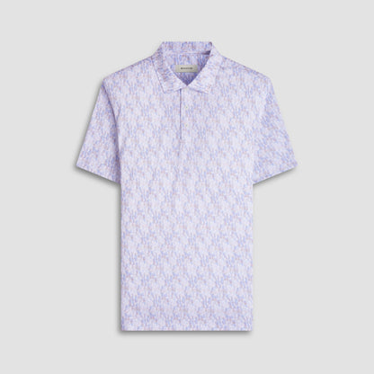Bugatchi Victor Fruit Print OoohCotton® Polo Shirt Sky