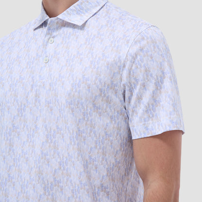 Bugatchi Victor Fruit Print OoohCotton® Polo Shirt Sky