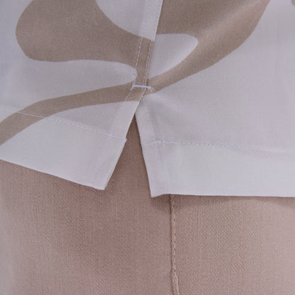 Bugatchi Jackson Abstract Wave Camp Shirt Sand