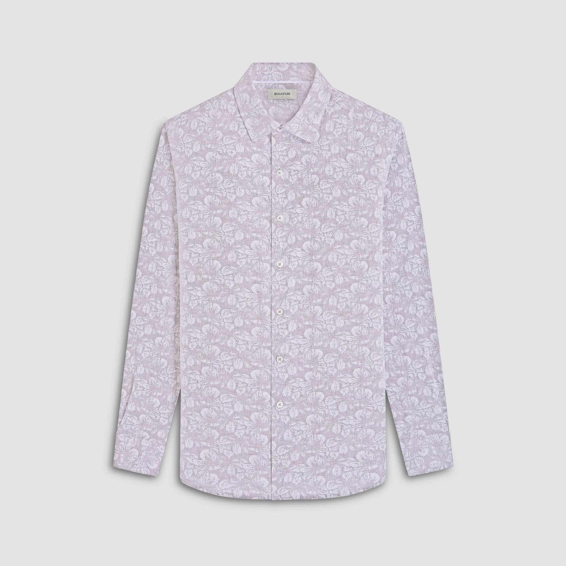 Bugatchi Julian Floral Shirt Olive