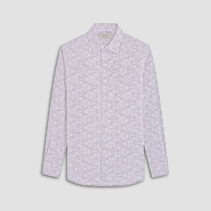 Bugatchi Julian Floral Shirt Olive