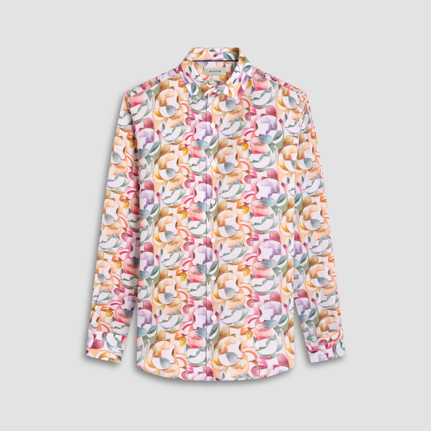 Bugatchi Julian Abstract Shirt Sand
