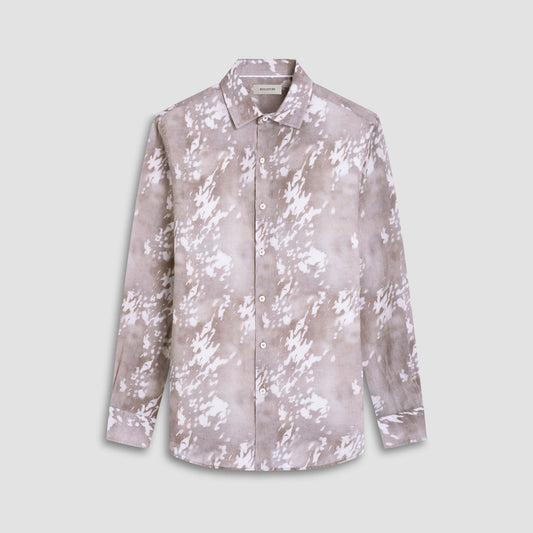Bugatchi Julian Abstract Shirt Olive