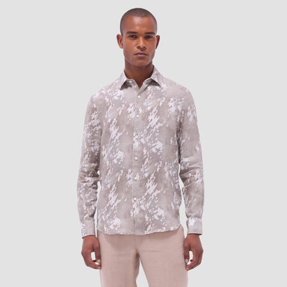Bugatchi Julian Abstract Shirt Olive