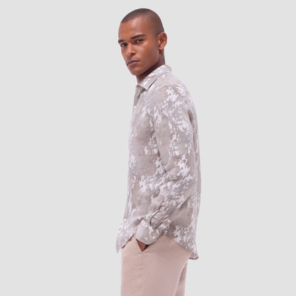 Bugatchi Julian Abstract Shirt Olive