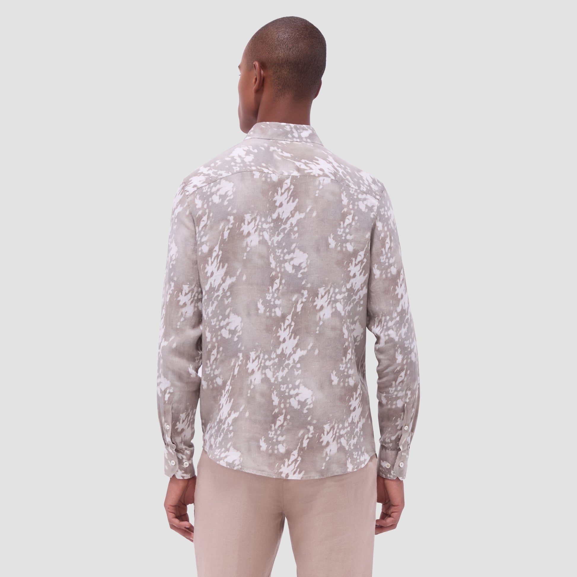 Bugatchi Julian Abstract Shirt Olive