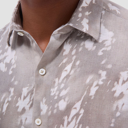 Bugatchi Julian Abstract Shirt Olive