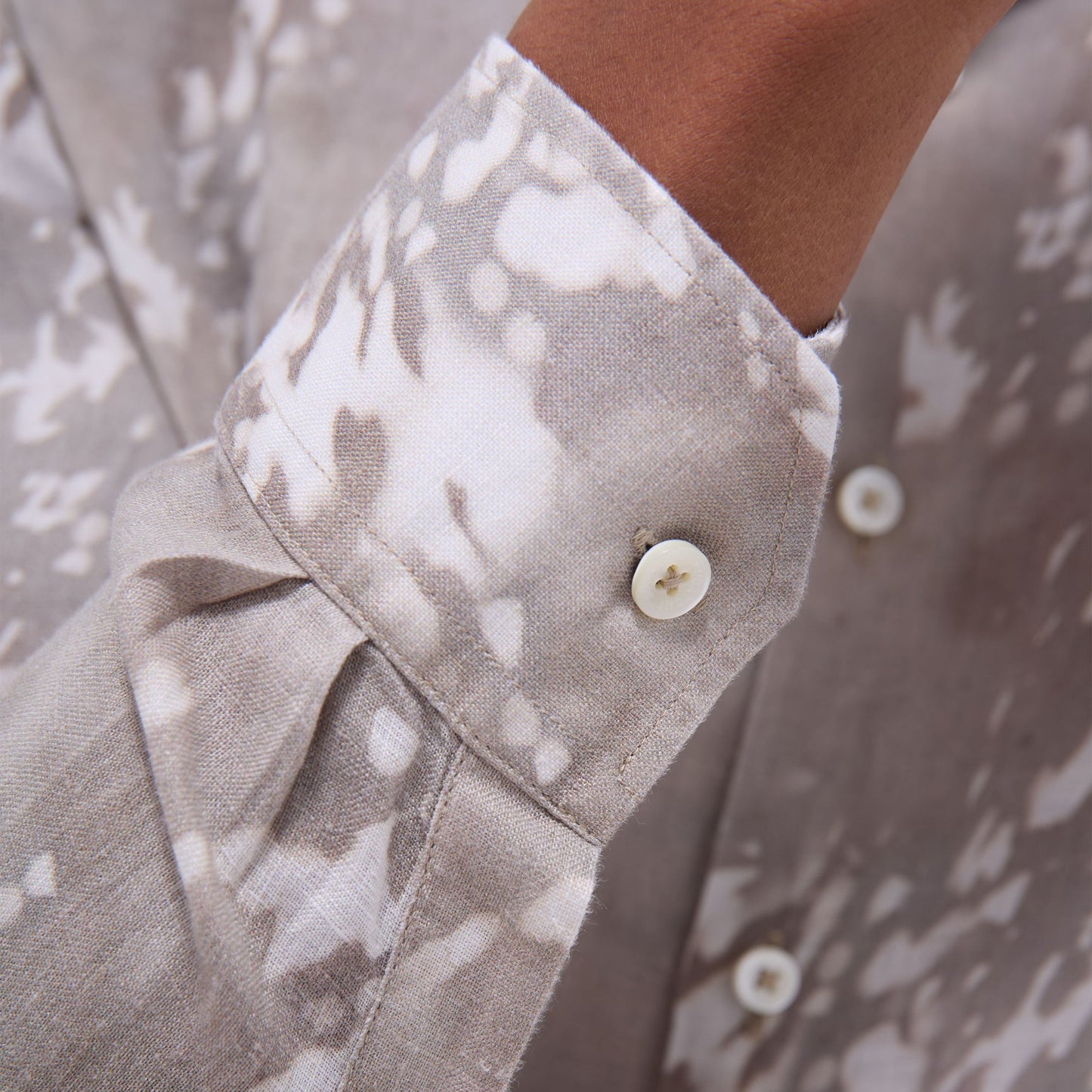 Bugatchi Julian Abstract Shirt Olive