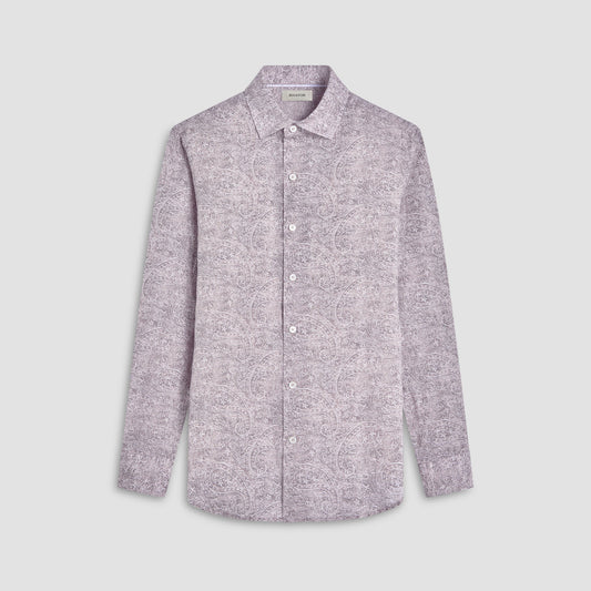 Bugatchi Axel Paisley Shirt Olive