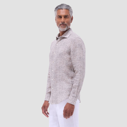 Bugatchi Axel Paisley Shirt Olive