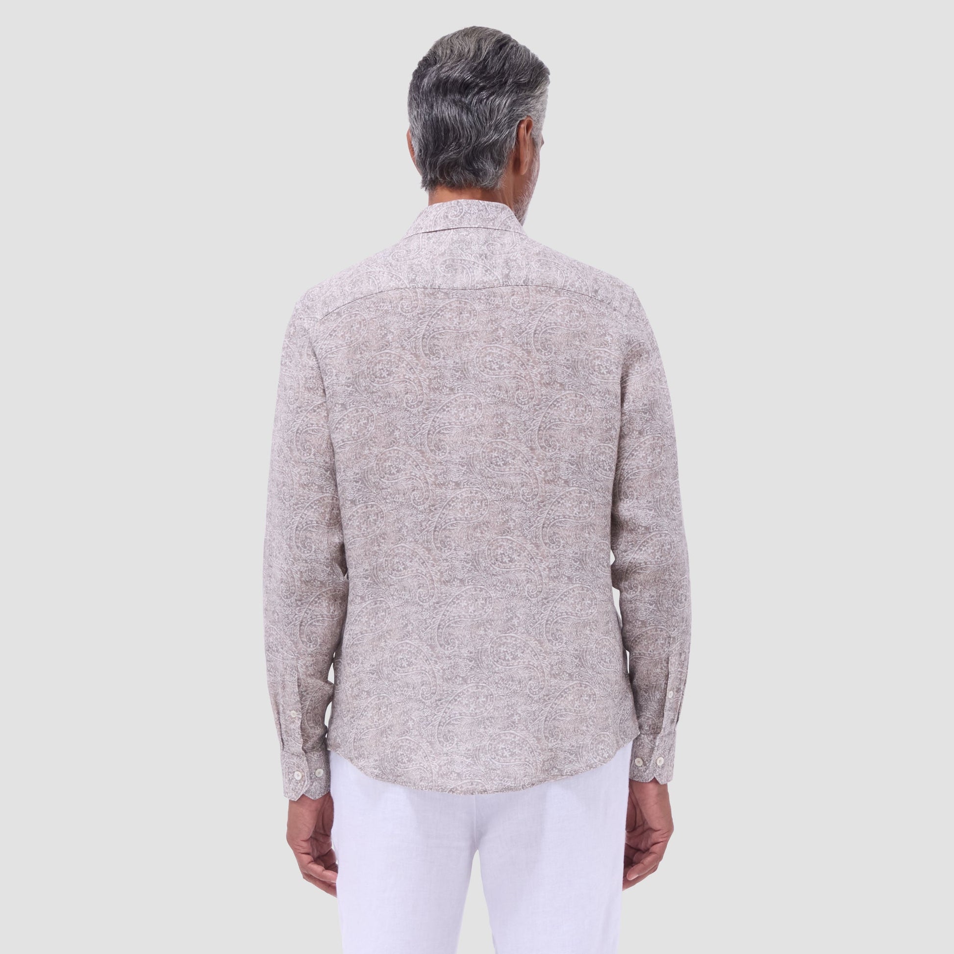 Bugatchi Axel Paisley Shirt Olive