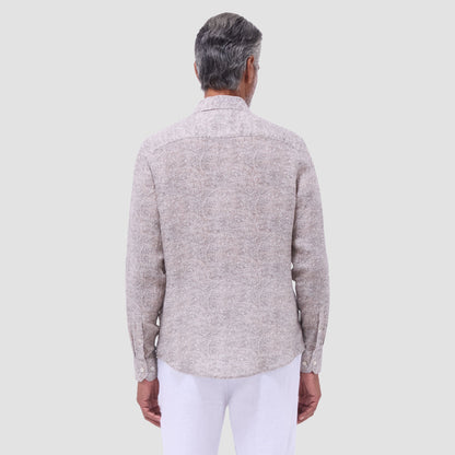 Bugatchi Axel Paisley Shirt Olive