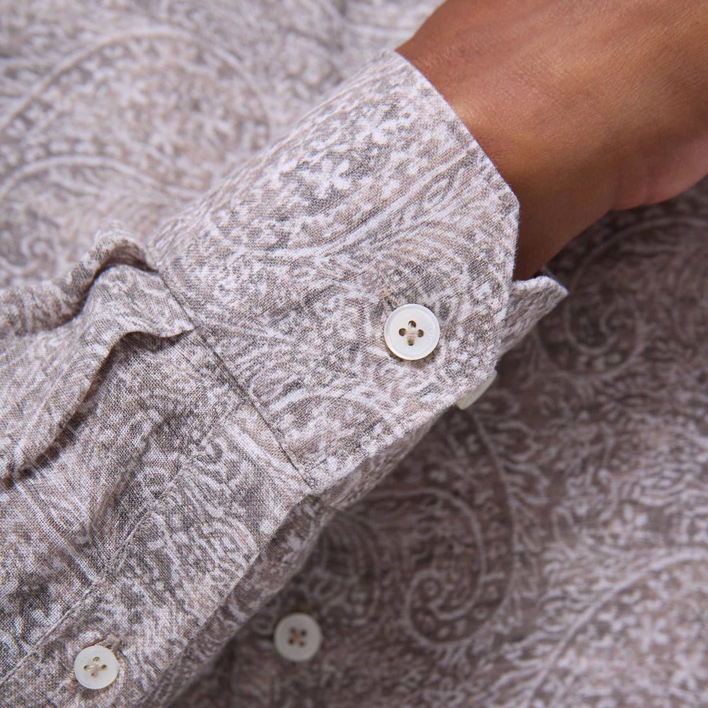 Bugatchi Axel Paisley Shirt Olive