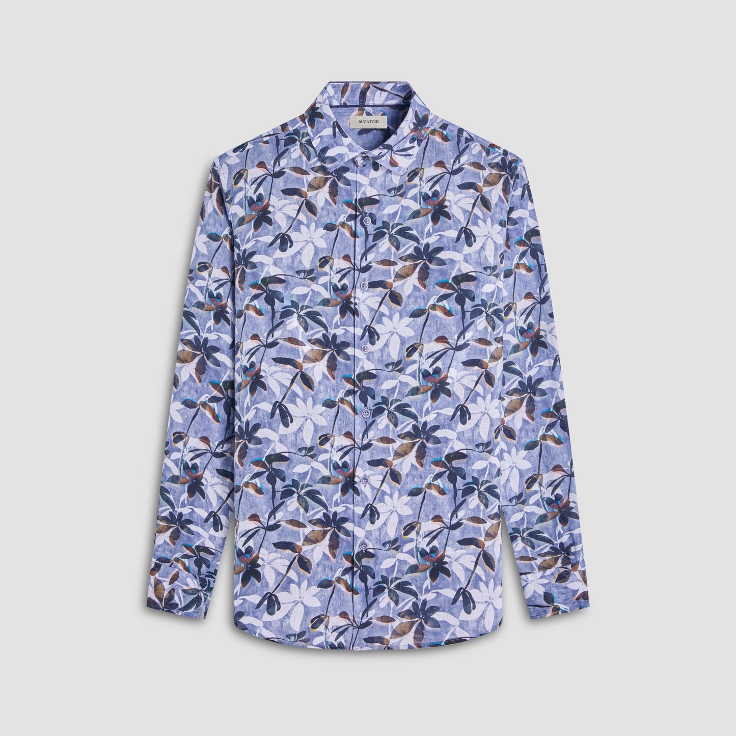 Bugatchi Julian Floral Shirt Peacock