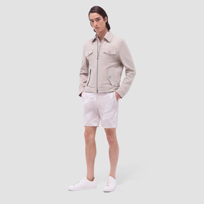 Bugatchi Suede Trucker Jacket Sand