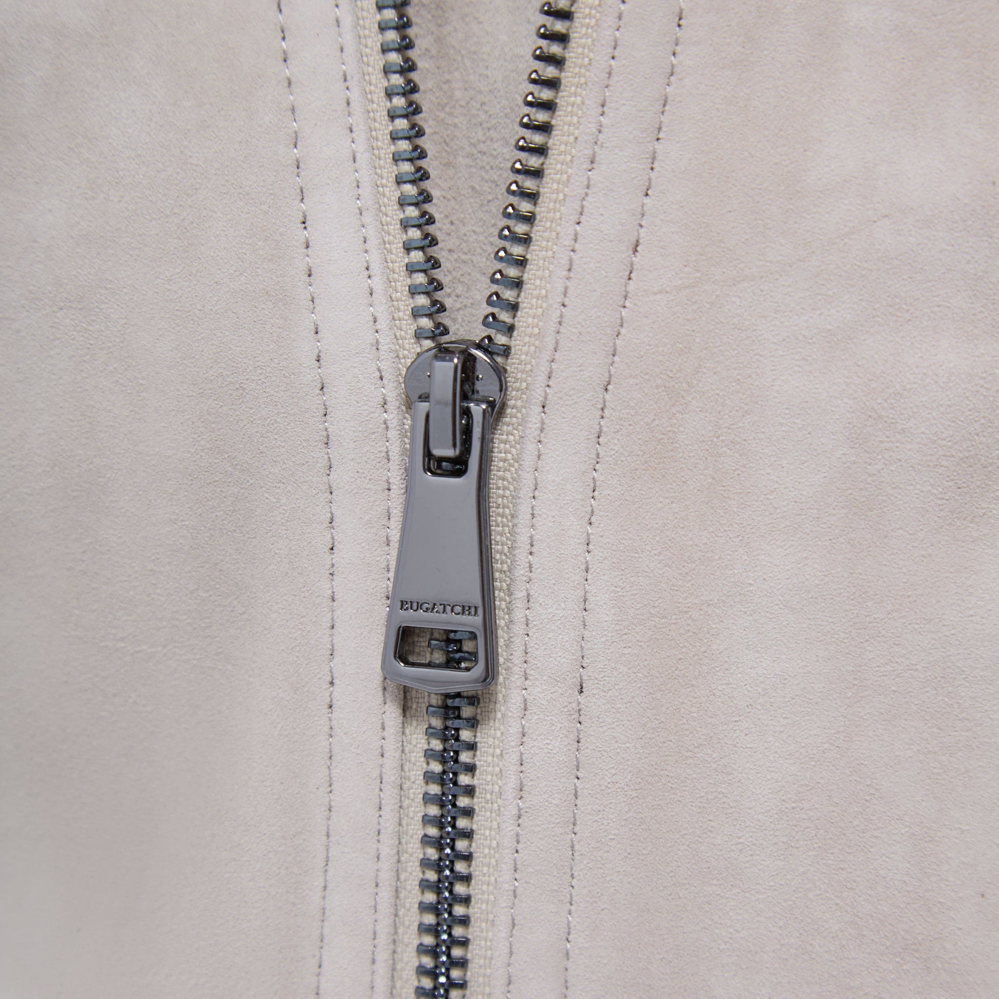 Bugatchi Suede Trucker Jacket Sand