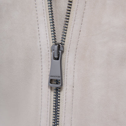 Bugatchi Suede Trucker Jacket Sand