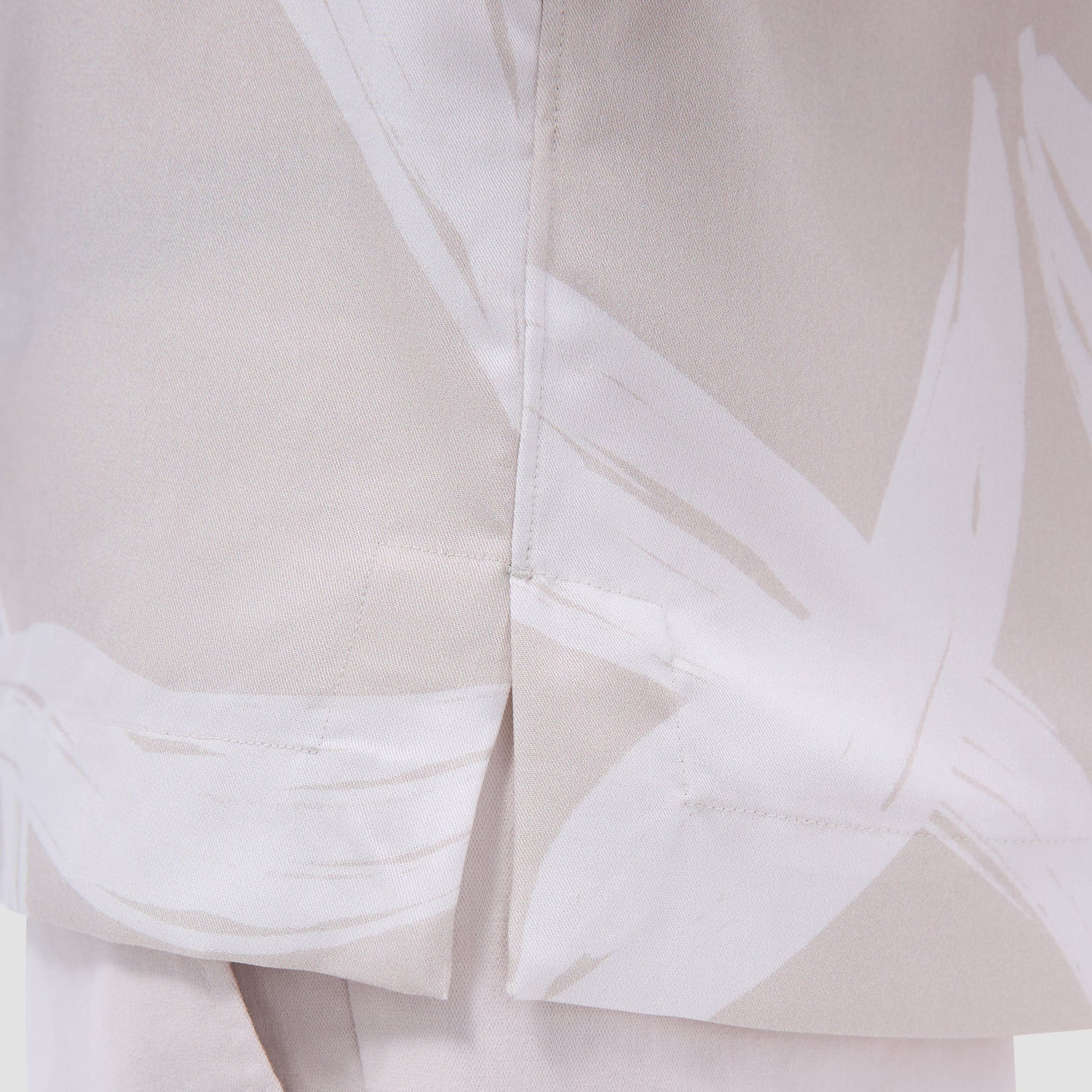 Bugatchi Jackson Leaf Print Camp Shirt Almond