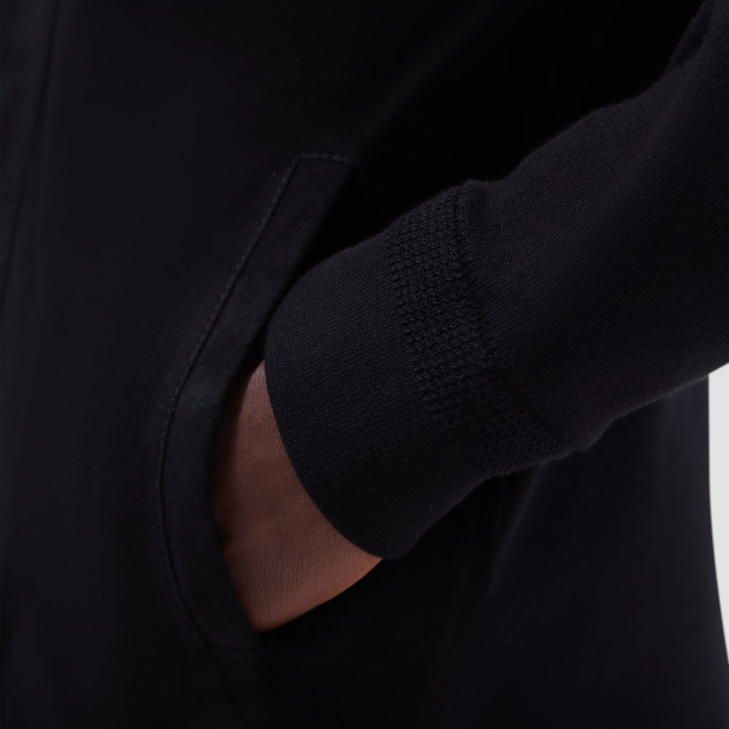 Bugatchi Suede Hybrid Bomber Jacket Black