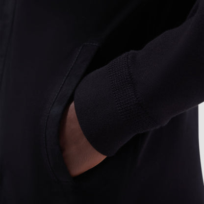 Bugatchi Suede Hybrid Bomber Jacket Black