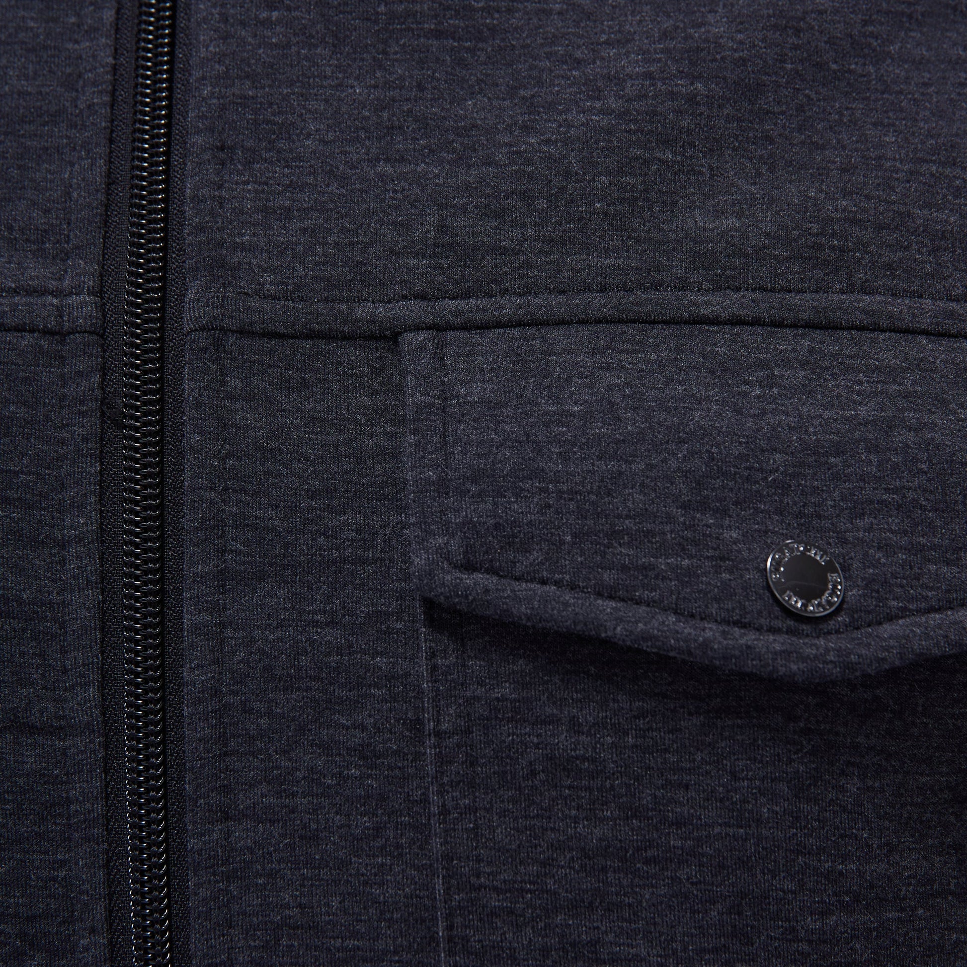 Bugatchi Soft Touch™ Heather Shirt Jacket Black