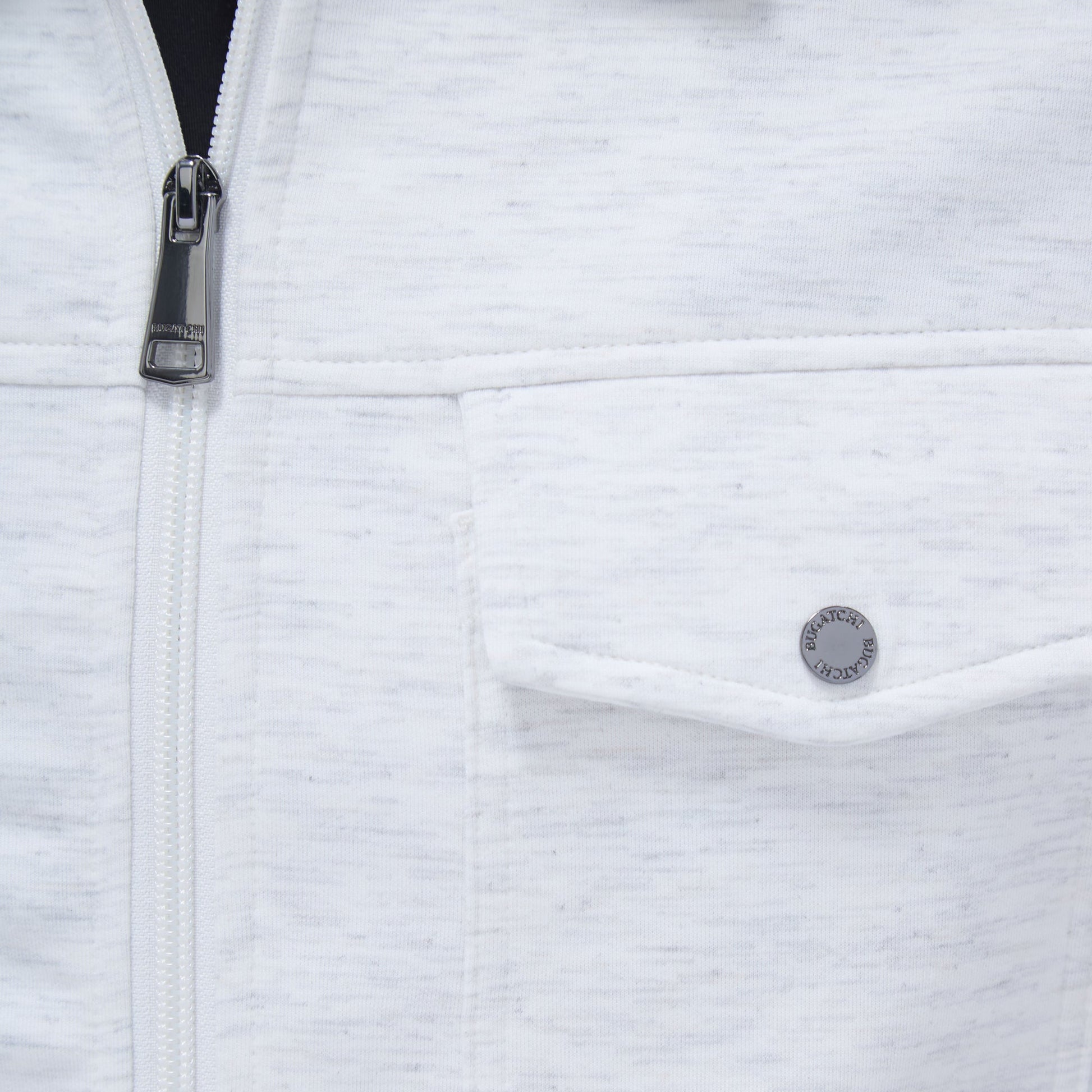 Bugatchi Soft Touch™ Heather Shirt Jacket Chalk
