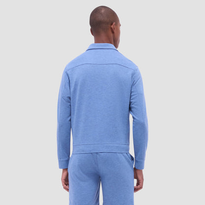 Bugatchi Soft Touch™ Heather Shirt Jacket Cobalt