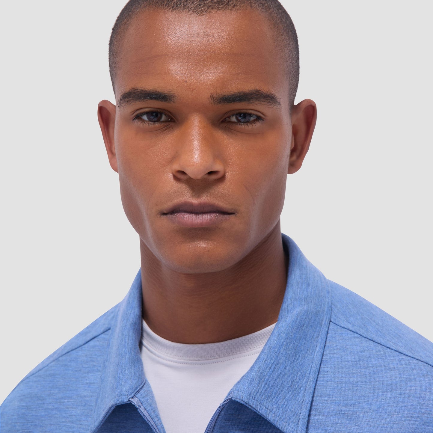 Bugatchi Soft Touch™ Heather Shirt Jacket Cobalt
