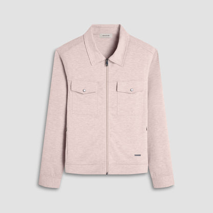 Bugatchi Soft Touch™ Heather Shirt Jacket Sand