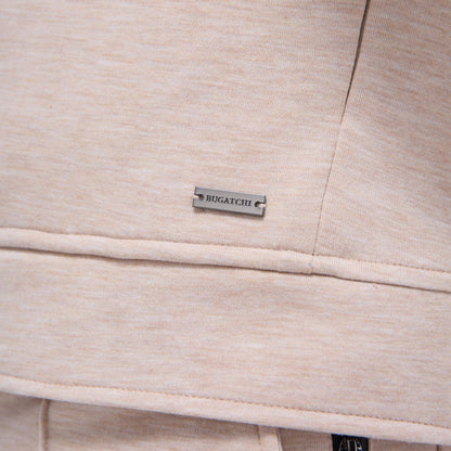 Bugatchi Soft Touch™ Heather Shirt Jacket Sand