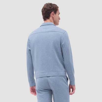 Bugatchi Soft Touch™ Heather Shirt Jacket Shark