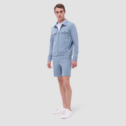 Bugatchi Soft Touch™ Heather Shirt Jacket Shark