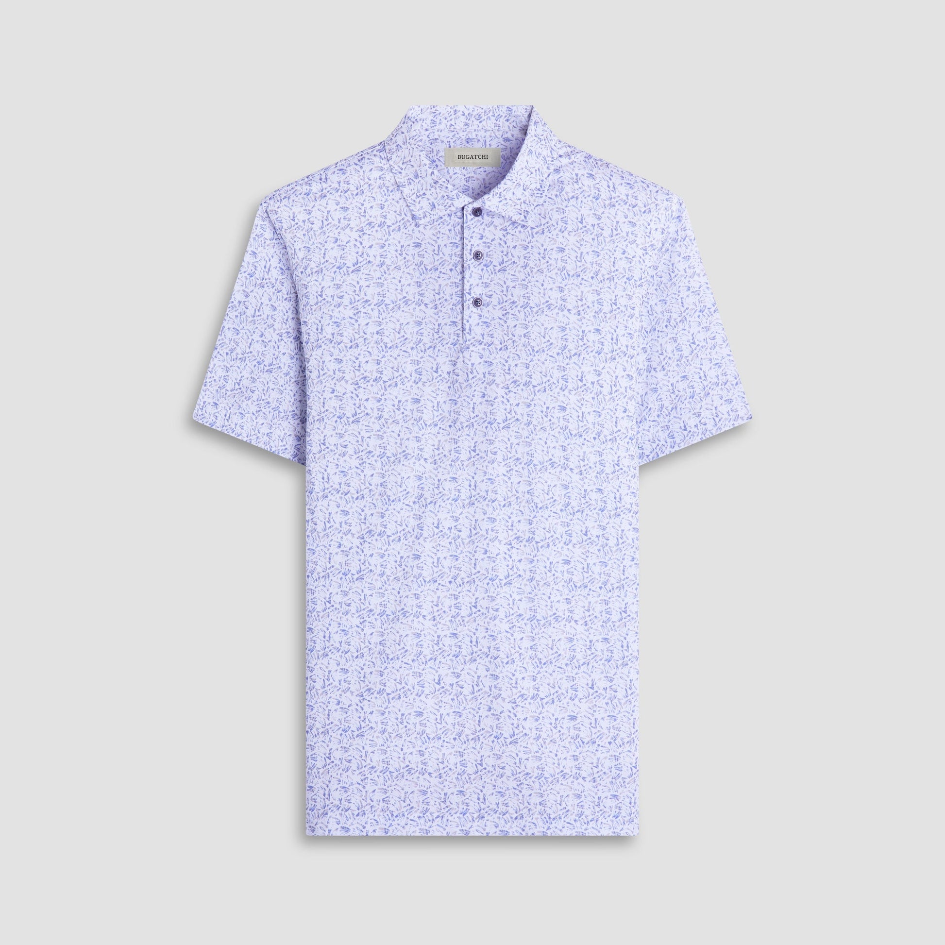 Bugatchi Victor Abstract OoohCotton® Polo Shirt Cobalt